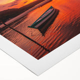 Art deco poster of a vibrant Brazilian landscape on rolled canvas, ideal for dining room wall art.