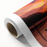 Art deco poster of a Brazilian landscape in soft pastel colors on rolled canvas, ideal for nursery wall art.