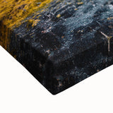 Black and white landscape art painting of Chilean scenery on large stretched canvas, suitable for bedroom wall decor.