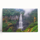 Black and white stretched canvas of a Colombian landscape, ideal for kitchen wall art or bedroom ambiance.
