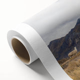 Art Deco poster of a scenic South American landscape in muted earth tones on rolled canvas, suitable for nursery wall art.