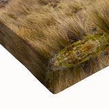 Large art of an Ecuadorian landscape in black and white on stretched canvas, suitable for bedroom wall decor.