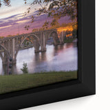 Black wall art featuring a textured Alabama scenery in vibrant colors on extra large framed canvas.