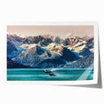 Alaskan landscape rolled print featuring muted earth tones, ideal for art wall dining room decor.