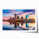 Extra large rolled print of Arkansas scenery with vibrant floral art, ideal for art wall dining room.