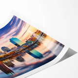 Extra large wall art featuring line art flowers in neutral tones on a rolled print, ideal for large living room decor.