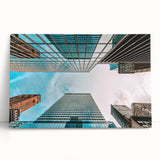 Black and white large art canvas of San Francisco skyline, ideal for kitchen wall art or bedroom ambiance.