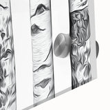 Large abstract wall art of Aspen, Colorado in mid-century modernist style on acrylic glass, ideal for dining room art.