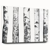Large abstract depiction of Aspen, Colorado in muted earth tones on acrylic glass, ideal for bedroom or dining room art.