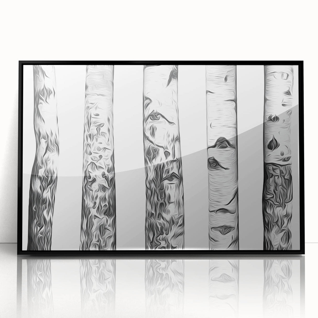 Large abstract wall art depicting Aspen, Colorado scenery in muted earth tones on a framed acrylic panel.