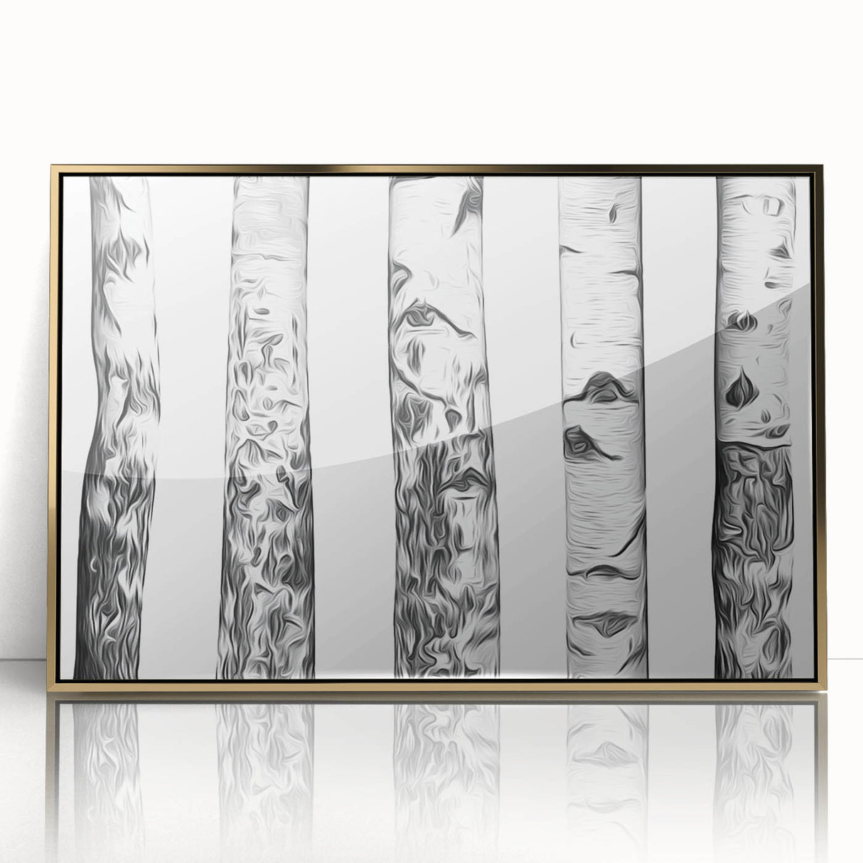 Framed acrylic print of Aspen, Colorado scenery in autumn hues, ideal for modern art wall decor.