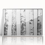 Framed acrylic print of Aspen, Colorado scenery in art deco style, featuring muted earth tones.