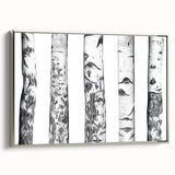 Framed canvas landscape art painting featuring a colorful Aspen, Colorado scenery.