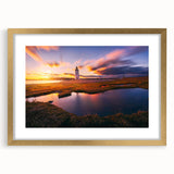 Extra large abstract art print of textured Connecticut scenery in muted earth tones, framed in gold.