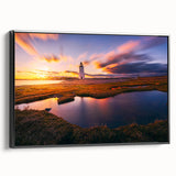 Black and white framed canvas featuring a vintage-style Connecticut landscape, ideal for bedroom wall decor.