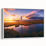 Vintage poster art of Connecticut scenery on a framed canvas, featuring colorful art in muted tones.