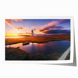 Scenic Connecticut landscape on a rolled print featuring green forests and a serene lake, suitable for dining room decor.
