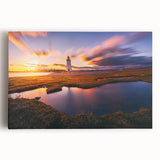 Black and white photograph of a Connecticut landscape on large stretched canvas, suitable for kitchen wall art.