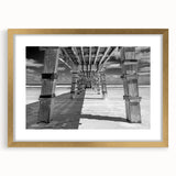 Abstract art print of Daytona scenery in textured style, featuring earthy tones on a large framed canvas.