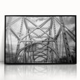 Large abstract wall art depicting Delaware scenery in muted earth tones on a black framed acrylic.