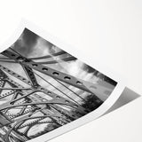 Extra large rolled print featuring line art flowers in muted earth tones, ideal for large living room decor.