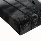 Black and white landscape art painting of Delaware scenery on large stretched canvas, suitable for bedroom wall decor.