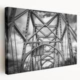 Delaware scenery on large stretched canvas, featuring muted earth tones, ideal for kitchen wall art.
