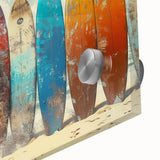 Large abstract wall art featuring a vibrant Kauai, Hawaii scenery on acrylic glass, ideal for dining room ambiance.
