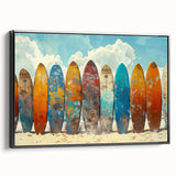 Black and white landscape art of Kauai, Hawaii on framed canvas, ideal for bedroom wall decor.