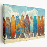 Large art depicting the lush landscapes of Kauai in vibrant greens on stretched canvas, suitable for kitchen wall art.