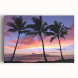Black and white photograph of Maui scenery on stretched canvas, suitable for kitchen wall art.