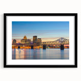 Abstract art print featuring textured, vibrant hues of Kentucky scenery on a large canvas, ideal for living room decor.