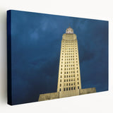 Louisiana scenery depicted in muted earth tones on a large stretched canvas, suitable for kitchen wall art.