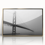 Large art print of Detroit skyline in muted gold and blue tones on a framed acrylic, suitable for modern art wall decor.