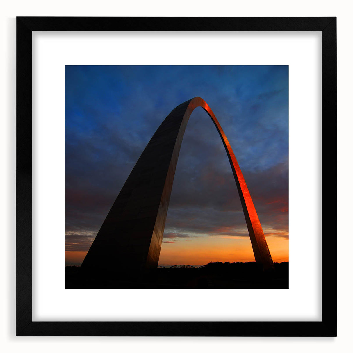 Colorful abstract art print of St.