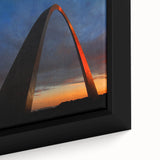 Textured black wall art depicting the St.