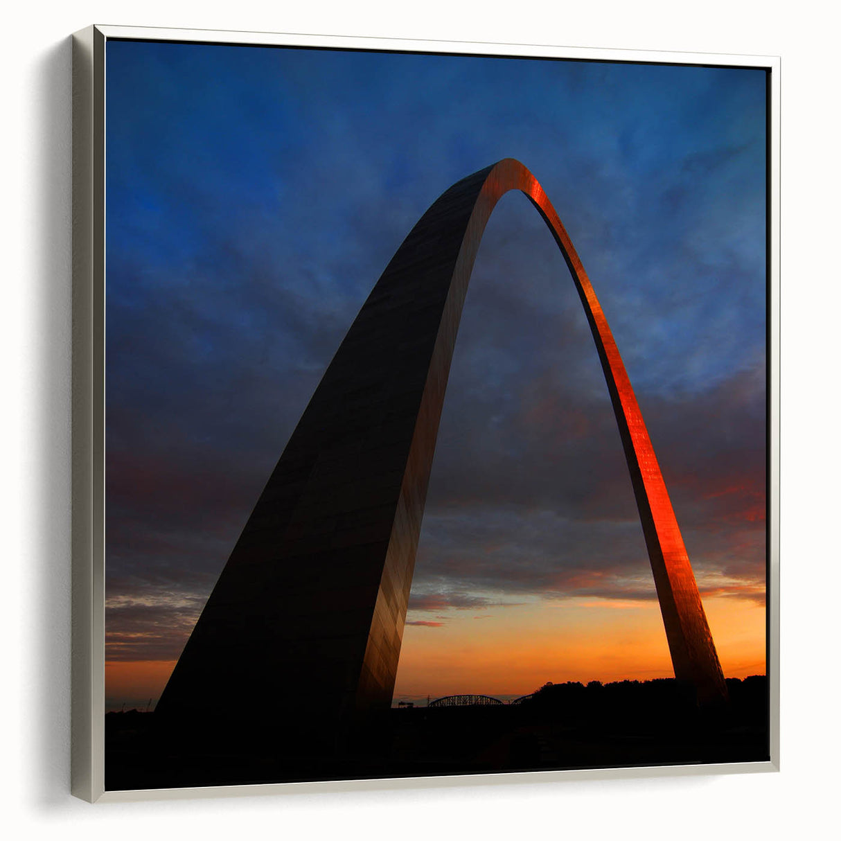 Framed canvas of a colorful St.