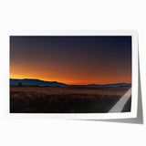 Extra large rolled print of Montana scenery with vibrant green and blue tones, suitable for art wall dining room.