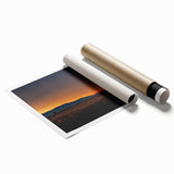 Extra large rolled print featuring a serene Montana landscape with muted green and blue tones.