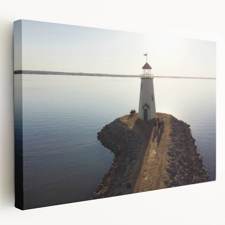 Large art depicting a scenic Oklahoma landscape on stretched canvas, featuring earthy green and brown tones.