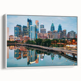 Vintage poster art of Pennsylvania scenery on framed canvas, featuring colorful art in extra large size.