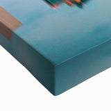 Black and white landscape art painting of Pennsylvania scenery on large stretched canvas, suitable for bedroom decor.