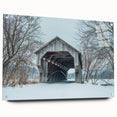Acrylic print of a Vermont landscape with lush greens and blues, ideal for dining room decor.