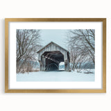 Extra large textured abstract art print of Vermont scenery in gold frame, suited for living room decor.