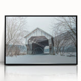 Large abstract wall art depicting Vermont scenery in muted earth tones on a framed acrylic.
