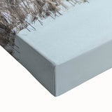 Black and white landscape art painting of Vermont scenery on large stretched canvas, ideal for bedroom wall decor.