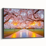 Black and white framed canvas of Seattle landscape with vintage poster art style, ideal for bedroom wall decor.