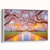 Vintage poster art of Seattle skyline in vibrant colors on a framed canvas, suitable for extra large living room wall.