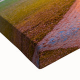 Black and white landscape art painting of Seattle skyline on stretched canvas, suitable for bedroom wall art.