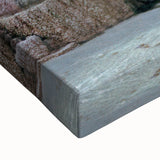 Black and white landscape art painting of Yellowstone on stretched canvas, ideal for bedroom wall decor.